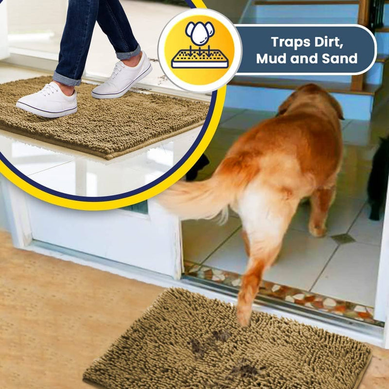 Clean Stepping Mud & Dirt Trap Mat- Tan, 1 - Smith's Food and Drug
