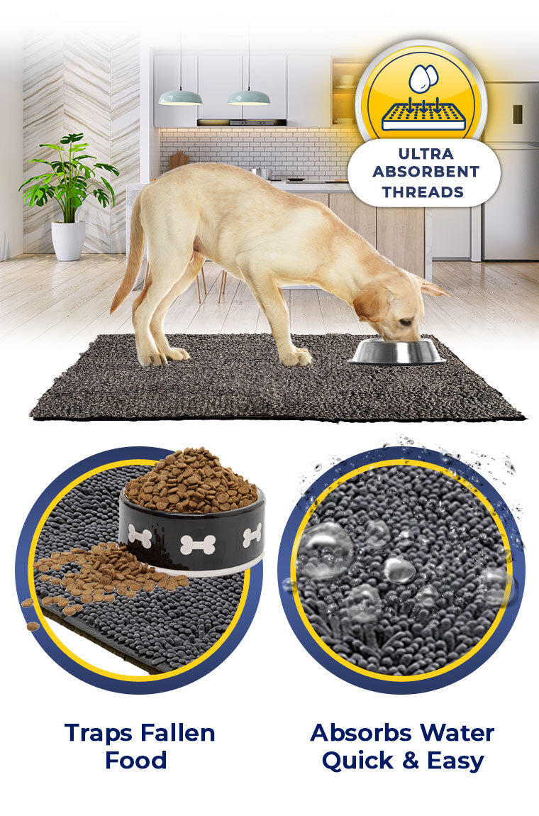 Indoor Door Mat, Dog Rugs for Muddy Paws, Mud Mats for Dogs, Super  Absorbent Qui 744759969125