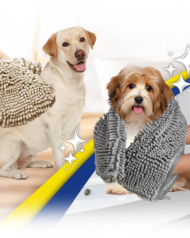 Muddy Mat® Secador de perros, gamuza lavable de microfibra altamente  absorbente, absorbente de toallas de secado rápido, toallas de baño de  felpilla